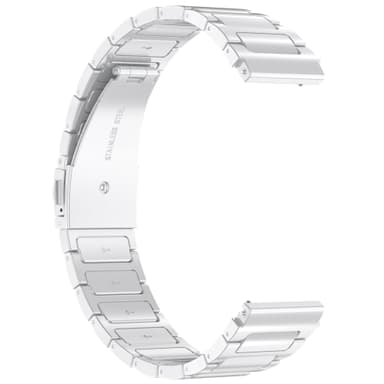Klokkerem i rustfritt stål for Xiaomi Haylou RT2 LS10, 22mm Sølv
