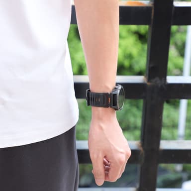 22 mm klokkerem for Garmin Fenix 3/5/5X/6X/7X Sort