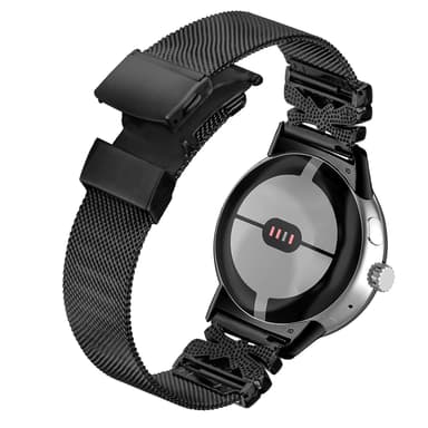 Klokkerem i rustfritt stål for Google Pixel Watch1/2 Sort