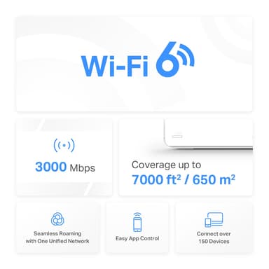 Mercusys Halo H3000X wifi 6 mesh-system (3-pk)