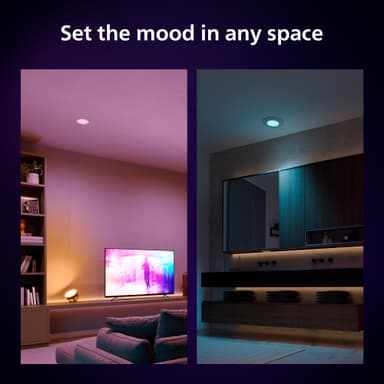 Philips Hue WCA Slim stor, innfelt LED-lampe (hvit)