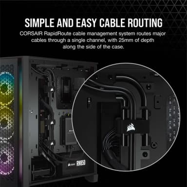Corsair 4000D AIRFLOW PC-kabinett (sort)