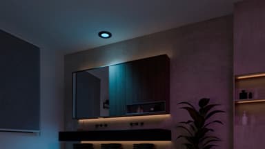 Philips Hue WCA Slim stor, innfelt LED-lampe (sort)