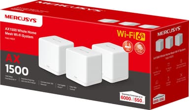 Mercusys Halo H1500X wifi 6 mesh-system (3-pk)
