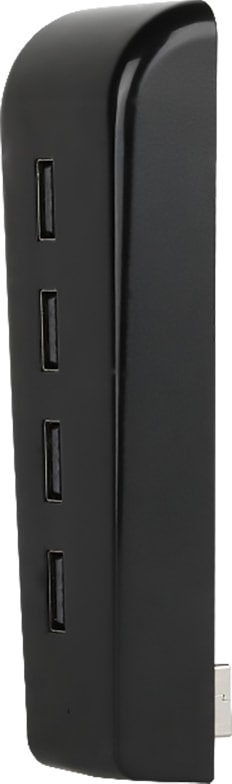 Konix Dockingstation Für PS5 Mit 4 USB 2.0 Anschlüssen | Schwarz | Perfekt Für Controller, Headsets & Zubehör | Einfache Installation