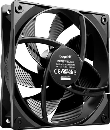 be quiet! PURE WINGS 3 120mm PWM-vifte (sort)