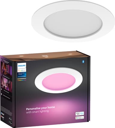 Philips Hue WCA Slim stor, innfelt LED-lampe (hvit)
