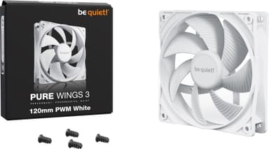 be quiet! PURE WINGS 3 120mm PWM-vifte (hvit)