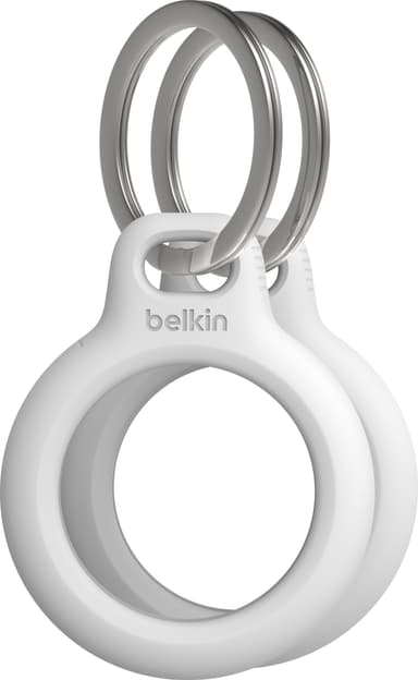 Belkin Secure AirTag-holder med nøkkelring 2-pakning (hvit)