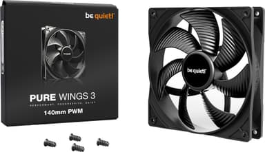 be quiet! PURE WINGS 3 140mm-vifte (sort)