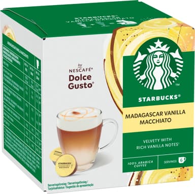 Starbucks Madagascar Vanilla av NESCAFÉ Dolce Gusto kaffekapsler (12-pk)