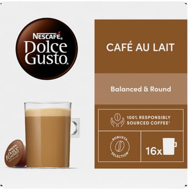 NESCAFÉ Dolce Gusto Cafe au Lait kaffekapsler (16 pk)