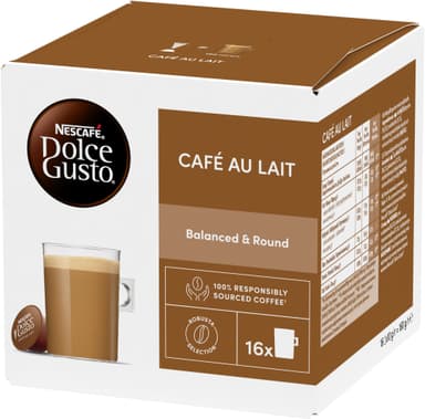NESCAFÉ Dolce Gusto Cafe au Lait kaffekapsler (16 pk)