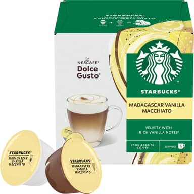 Starbucks Madagascar Vanilla av NESCAFÉ Dolce Gusto kaffekapsler (12-pk)