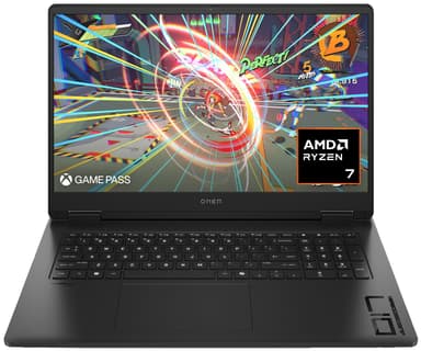 HP Omen 17 R7-8HS/16/512/4050 17,3" bærbar gaming-PC