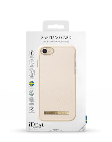 Saffiano Case iPhone 8/7/6/6S/SE Beige