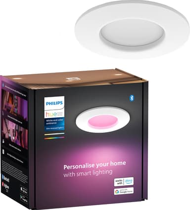 Philips Hue WCA Slim liten, innfelt LED-lampe (hvit)