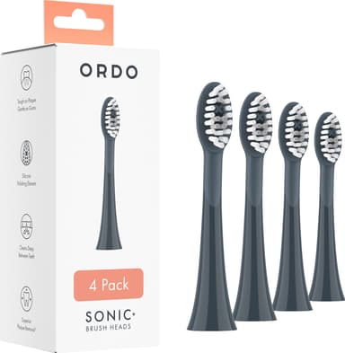 Ordo Sonic+ tannbørstehoder 32374 4-pakning (grå)