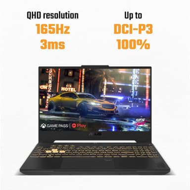 Asus TUF A15 FA507 R7-7/16/512/RTX4060/165Hz QHD 15.6" bærbar gaming-PC