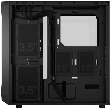 Fractal Focus 2 RGB Black TG Clear Tint PC kabinett