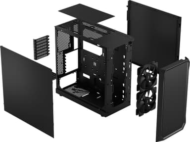 Fractal Focus 2 Black Solid PC kabinett