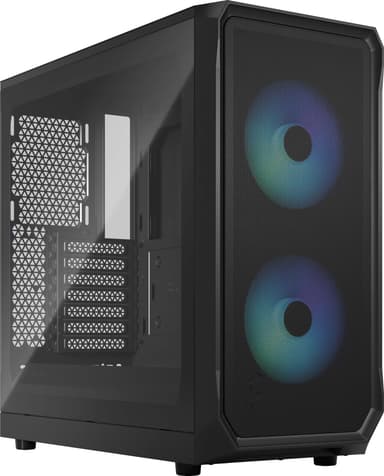 Fractal Focus 2 RGB Black TG Clear Tint PC kabinett