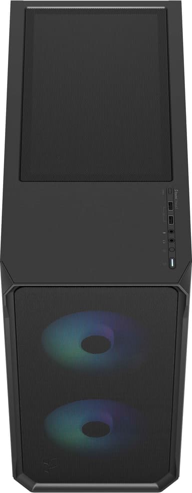 Fractal Focus 2 RGB Black TG Clear Tint PC kabinett