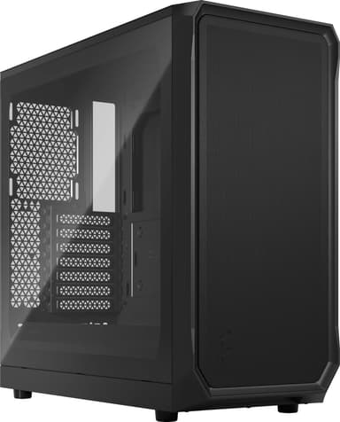 Fractal Focus 2 Black TG Clear Tint PC kabinett
