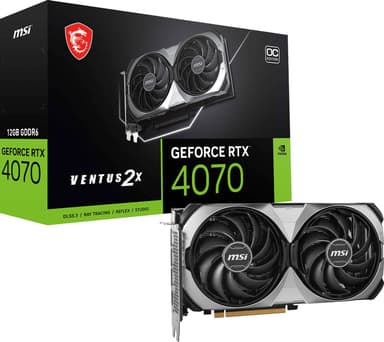 MSI GeForce RTX 4070 VENTUS 2X E 12G OC gaming-grafikkort