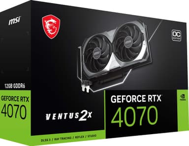 MSI GeForce RTX 4070 VENTUS 2X E 12G OC gaming-grafikkort