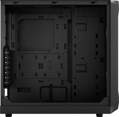 Fractal Focus 2 Black TG Clear Tint PC kabinett