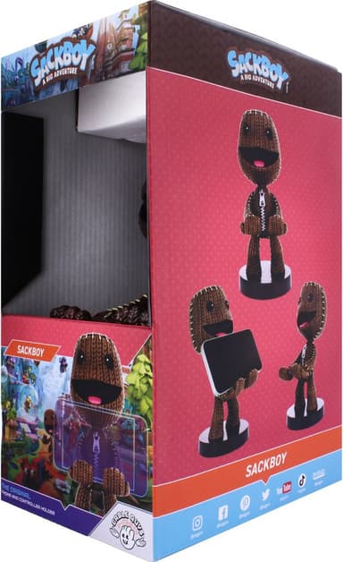 Cable Guys Sackboy mobil/kontrollerholderfigur (Sackboy)