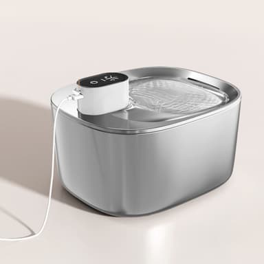 Vanndispenser til kjæledyr, vannskål for katt med 4L biologisk sensor