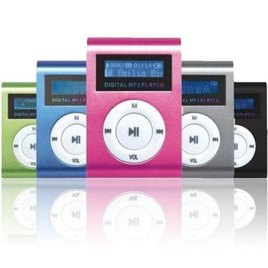 Mp3-spiller med skjerm MicroSD/SDHC, svart