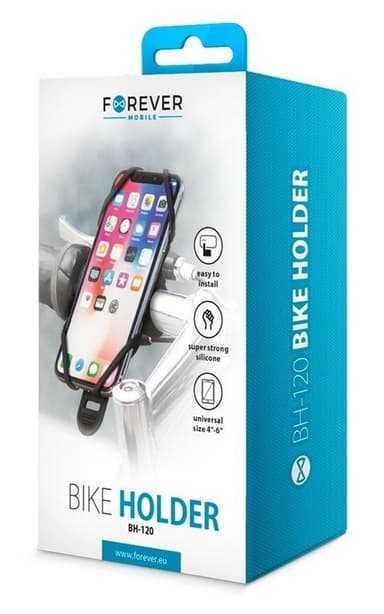 Forever sykkelholder for mobiltelefoner (BH-120), svart