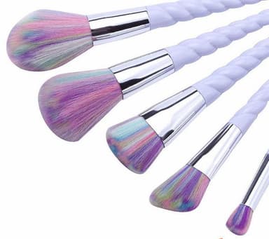 Profesjonelle skånsomme sminkekoster 10-Pack, Unicorn Lilla