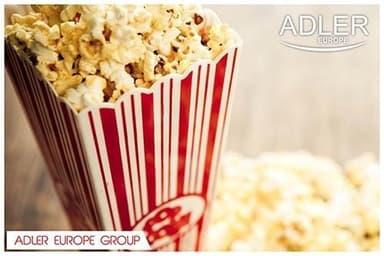 Adler popcornmaskin som ser ut som en fotball