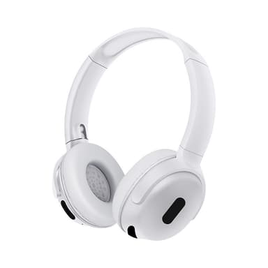 Trådløse stereohodetelefoner med Bluetooth 5.3 og langvarig batteri Hvit