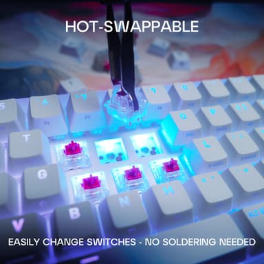 Cherry Xtrfy K5V2 gamingtastatur (hvit)