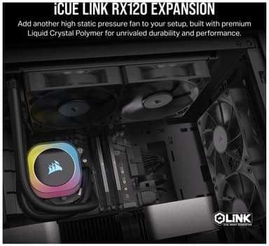 Corsair iCUE LINK RX120 RGB 120mm PWM ekstra vifte