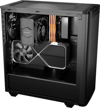 Be quiet! PURE BASE 501 Airflow Window PC kabinett (sort)