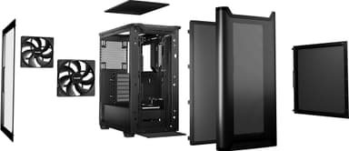 Be quiet! PURE BASE 501 Airflow Window PC kabinett (sort)