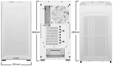 Be quiet! PURE BASE 501 Airflow Window PC kabinett (hvit)