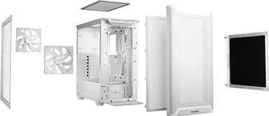 Be quiet! PURE BASE 501 Airflow Window PC kabinett (hvit)