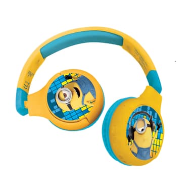 Minions 2 i 1 Bluetooth® og Kablede Hodetelefoner