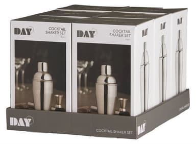 Cocktailbarsett i rustfritt stål med 500 ml shaker