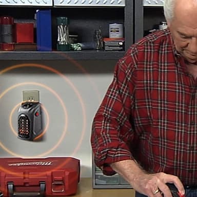 Handy Heater - kompakt varmevifte med fjernkontroll