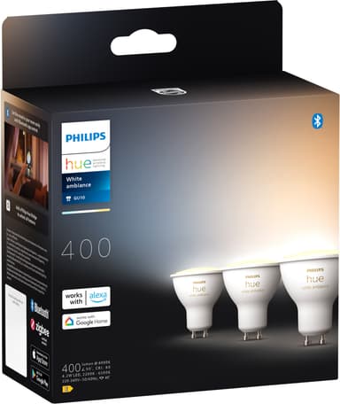 Philips Hue WhiteAmbiance LED-pære 4,2W, GU10