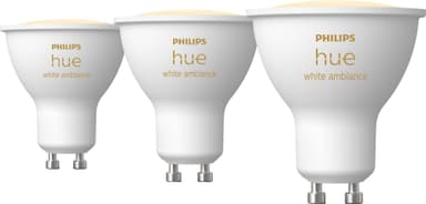 Philips Hue WhiteAmbiance LED-pære 4,2W, GU10