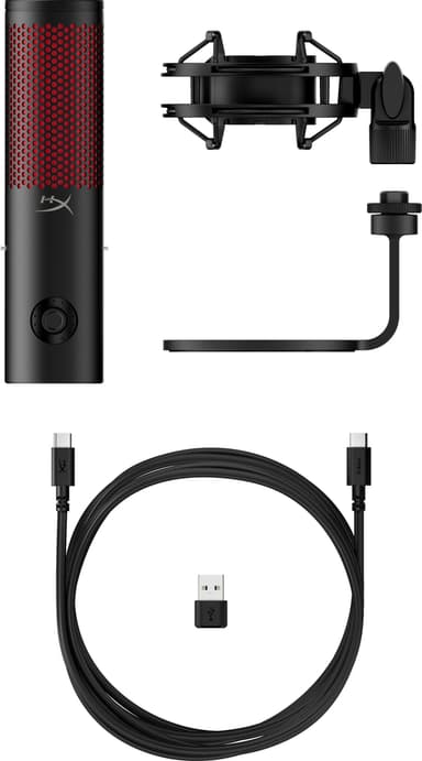 HyperX Quadcast 2 gaming-mikrofon (sort)